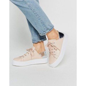 ASOS DOWNTOWN Lace Up Flatform Sneakers size 40